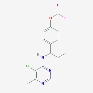 molecular formula C15H16ClF2N3O B165605 Diflumetorim CAS No. 130339-07-0