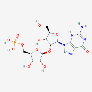 [(2R,3S,4R,5S)-5-[(2R,3R,4R,5R)-2-(2-amino-6-oxo-3H-purin-9-yl)-4-hydroxy-5-(hydroxymethyl)oxolan-3-yl]oxy-3,4-dihydroxyoxolan-2-yl]methyl dihydrogen phosphate