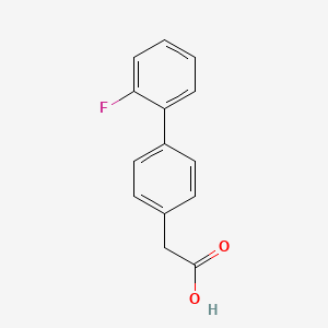 molecular formula C14H11FO2 B1656074 4-Biphenylacetic acid, 2'-fluoro- CAS No. 5001-99-0