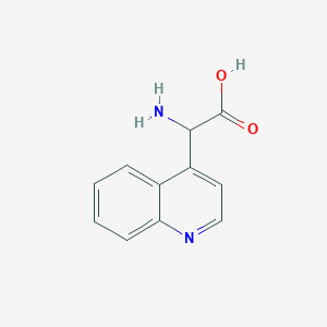 Amino-quinolin-4-YL-acetic acid
