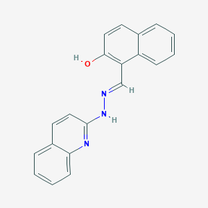1-{(E)-[2-(quinolin-2-yl)hydrazinylidene]methyl}naphthalen-2-ol