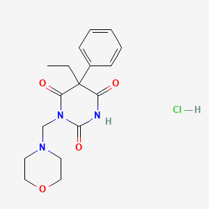 5-Ethyl-1-(morpholinomethyl)-5-phenylbarbituric acid hydrochloride