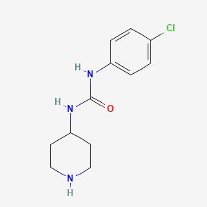 molecular formula C12H16ClN3O B1656095 1-(4-Chlorophenyl)-3-piperidin-4-ylurea CAS No. 503464-80-0