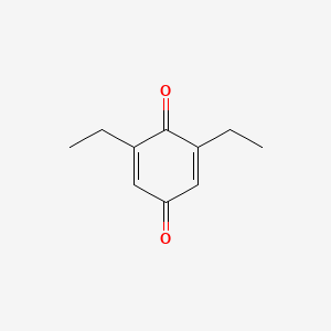 molecular formula C10H12O2 B1656096 2,6-diethylcyclohexa-2,5-diene-1,4-dione CAS No. 50348-20-4