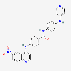 molecular formula C27H20N6O3 B1656106 T3Inh-1 CAS No. 50440-30-7