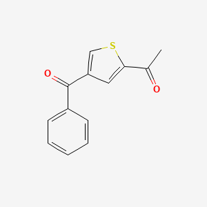 molecular formula C13H10O2S B1656108 Ethanone, 1-(4-benzoyl-2-thienyl)- CAS No. 50460-00-9