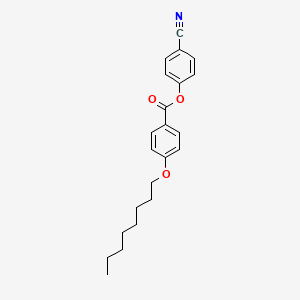 B1656130 Benzoic acid, 4-(octyloxy)-, 4-cyanophenyl ester CAS No. 50793-89-0