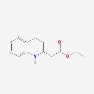 B1656143 Ethyl (1,2,3,4-tetrahydroquinolin-2-YL)acetate CAS No. 5100-58-3