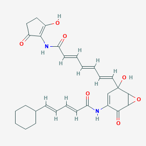 molecular formula C29H32N2O7 B165615 Alisamycin CAS No. 136398-54-4