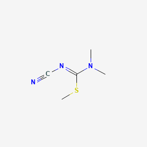 molecular formula C5H9N3S B1656159 methyl N'-cyano-N,N-dimethylcarbamimidothioate CAS No. 51108-31-7
