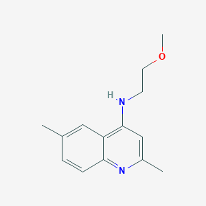 molecular formula C14H18N2O B1656161 N-(2-methoxyethyl)-2,6-dimethylquinolin-4-amine CAS No. 5112-24-3