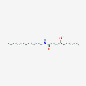 molecular formula C19H39NO2 B1656163 N-decyl-4-hydroxynonanamide CAS No. 5114-95-4