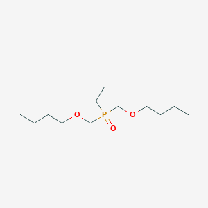 molecular formula C12H27O3P B1656168 Bis(butoxymethyl)(ethyl)oxo-lambda~5~-phosphane CAS No. 5116-06-3