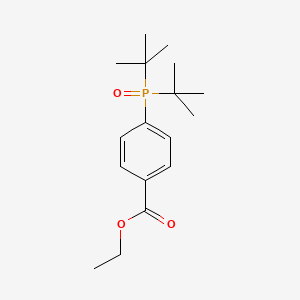 molecular formula C17H27O3P B1656170 Ethyl 4-ditert-butylphosphorylbenzoate CAS No. 5116-17-6