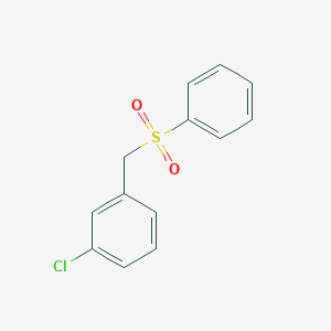 molecular formula C13H11ClO2S B1656182 1-[(Benzenesulfonyl)methyl]-3-chlorobenzene CAS No. 51229-57-3