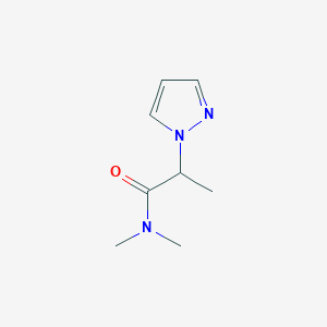 molecular formula C8H13N3O B1656187 N,N-dimethyl-2-(1H-pyrazol-1-yl)propanamide CAS No. 51292-37-6