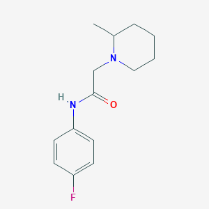 N-(4-fluorophenyl)-2-(2-methylpiperidin-1-yl)acetamide
