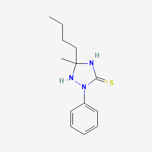 5-Butyl-5-methyl-2-phenyl-1,2,4-triazolidine-3-thione