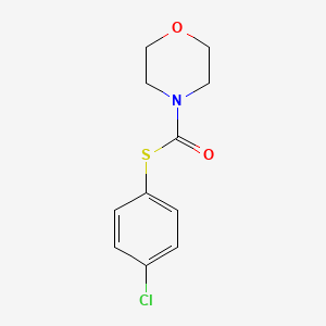 molecular formula C11H12ClNO2S B1656266 S-(4-chlorophenyl) morpholine-4-carbothioate CAS No. 51861-68-8