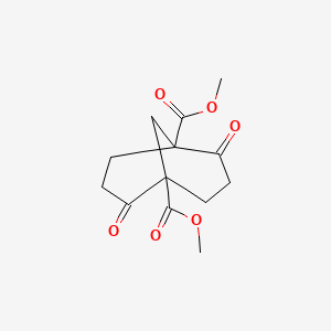 molecular formula C13H16O6 B1656269 Dimethyl 2,6-dioxobicyclo[3.3.1]nonane-1,5-dicarboxylate CAS No. 51869-06-8