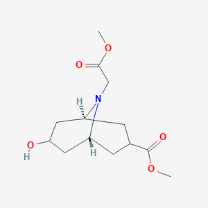 Methyl (1R,5S)-7-hydroxy-9-(2-methoxy-2-oxoethyl)-9-azabicyclo[3.3.1]nonane-3-carboxylate