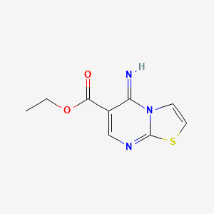 molecular formula C9H9N3O2S B1656287 Ethyl 5-imino-5H-[1,3]thiazolo[3,2-a]pyrimidine-6-carboxylate CAS No. 51992-01-9