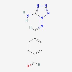4-[(E)-(5-aminotetrazol-1-yl)iminomethyl]benzaldehyde
