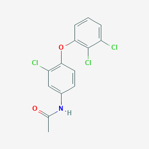 N-[3-chloro-4-(2,3-dichlorophenoxy)phenyl]acetamide
