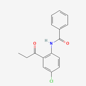 N-(4-chloro-2-propanoylphenyl)benzamide