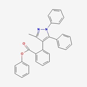 Phenyl 2-(3-methyl-1,5-diphenyl-1H-pyrazol-4-yl)benzoate