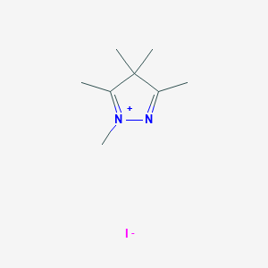 4H-Pyrazolium, 1,3,4,4,5-pentamethyl-, iodide