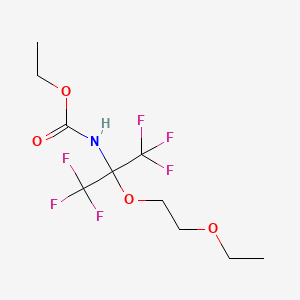 Ethyl [2-(2-ethoxyethoxy)-1,1,1,3,3,3-hexafluoropropan-2-yl]carbamate