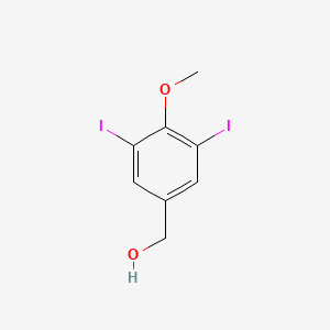 molecular formula C8H8I2O2 B1656339 3,5-DIIODO-4-METHOXY-BENZYLALCOHOL CAS No. 52273-41-3