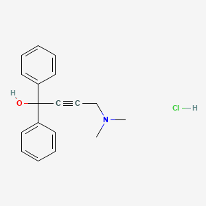 4-(Dimethylamino)-1,1-diphenylbut-2-yn-1-ol;hydrochloride