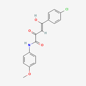 (Z)-4-(4-chlorophenyl)-4-hydroxy-N-(4-methoxyphenyl)-2-oxobut-3-enamide