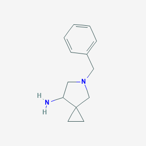molecular formula C13H18N2 B165636 7-Amino-5-benzyl-5-azaspiro[2.4]heptane CAS No. 129306-07-6