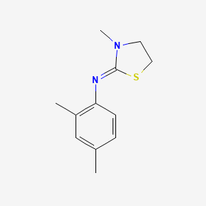 (2Z)-N-(2,4-Dimethylphenyl)-3-methyl-1,3-thiazolidin-2-imine