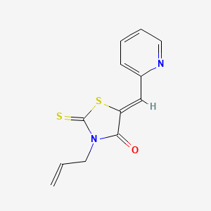 (5Z)-3-prop-2-enyl-5-(pyridin-2-ylmethylidene)-2-sulfanylidene-1,3-thiazolidin-4-one
