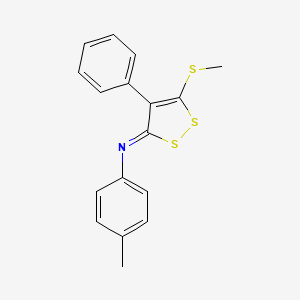 N-(4-methylphenyl)-5-methylsulfanyl-4-phenyldithiol-3-imine