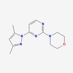 4-[4-(3,5-Dimethyl-1H-pyrazol-1-yl)pyrimidin-2-yl]morpholine