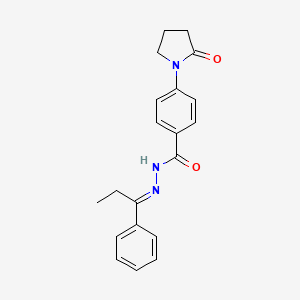 4-(2-Oxo-pyrrolidin-1-yl)-benzoic acid (1-phenyl-propylidene)-hydrazide
