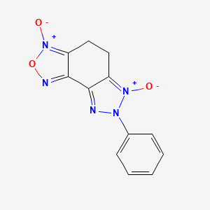 B1656391 3,6-Dioxido-7-phenyl-4,5-dihydrotriazolo[4,5-e][2,1,3]benzoxadiazole-3,6-diium CAS No. 5256-29-1