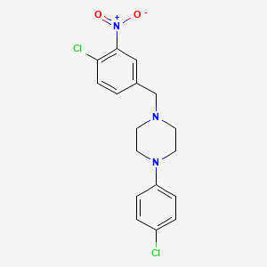 1-(4-Chloro-3-nitrobenzyl)-4-(4-chlorophenyl)piperazine