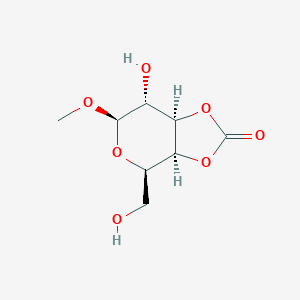 molecular formula C8H12O7 B165642 Methyl-3,4-O-carbonyl-beta-D-galactopyranoside CAS No. 136113-05-8
