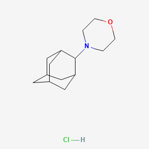molecular formula C14H24ClNO B1656467 Morpholine, 4-(2-adamantyl)-, hydrochloride CAS No. 52917-79-0