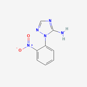 molecular formula C8H7N5O2 B1656469 2-(2-Nitrophenyl)-1,2,4-triazol-3-amine CAS No. 52943-86-9