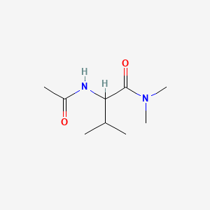 molecular formula C9H18N2O2 B1656471 2-acetamido-N,N,3-trimethylbutanamide CAS No. 52950-12-6