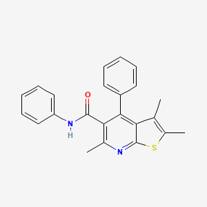 2,3,6-trimethyl-N,4-diphenylthieno[2,3-b]pyridine-5-carboxamide