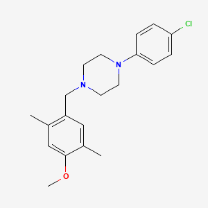 1-(4-Chlorophenyl)-4-(4-methoxy-2,5-dimethylbenzyl)piperazine