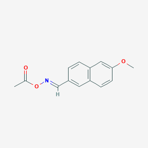 [(E)-(6-methoxynaphthalen-2-yl)methylideneamino] acetate